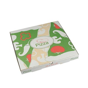 100 PAPSTAR Pizzakartons pure 33,0 x 3,0 cm von PAPSTAR