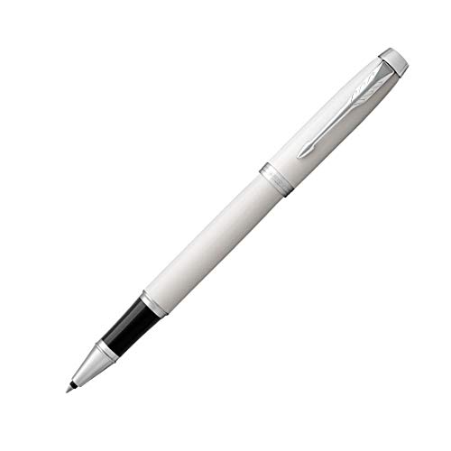 PARKER 1931674 IM Tintenroller | White Lacquer | feine Spitze | Schwarz | Geschenkbox von PARKER