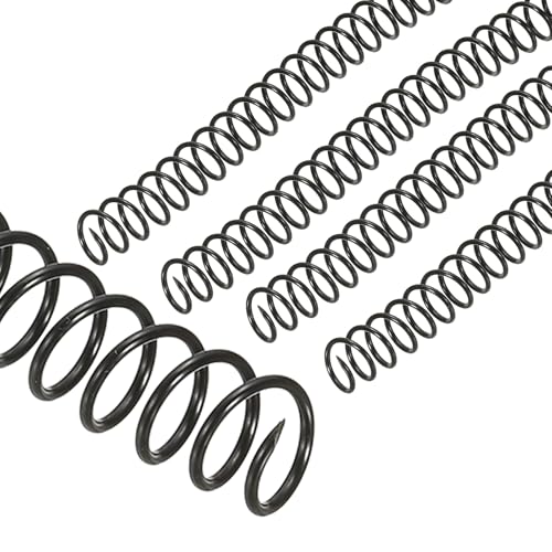 PATIKIL 13mm(1/2") Kunststoff-Spiralbindungsspulen, 20 Stück Bindungsspiralen 105 Blatt Kapazität 3:1 Pitch Bindungsspiralen zum Binden von Papierblättern, Schwarz von PATIKIL