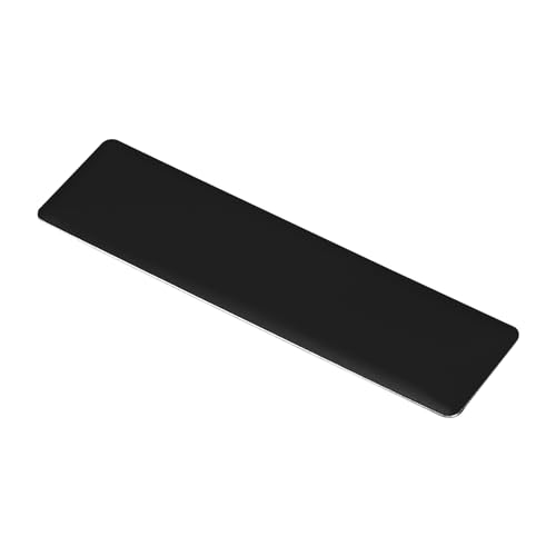 PATIKIL 3"x1"x0,02" Metall Namensschild 20 Pack eloxiert Aluminium leere Platte schwarz von PATIKIL