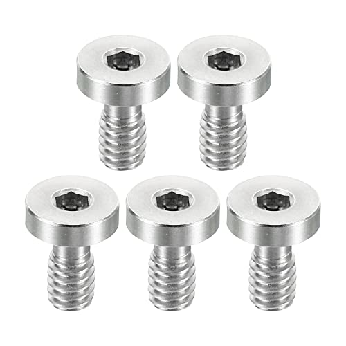 PATIKIL 5-Pack Kamera Schnellspannschraube Stativschraube Edelstahl Sechskantschlitz Schraube für DSLR Kamera Rig Zubehör 1/4"-20 Gewinde 16mm Länge silbern von PATIKIL