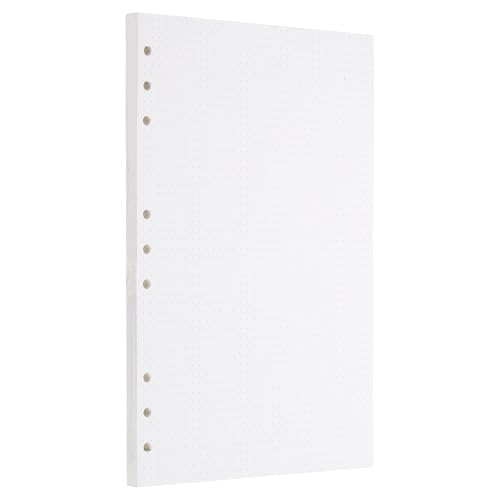 PATIKIL B5 Punktrasterpapier 9-Ring Binder Loose Leaf Planner Füllpapier Planner Inserts, 80 Blätter/160 Seiten, Liniert von PATIKIL