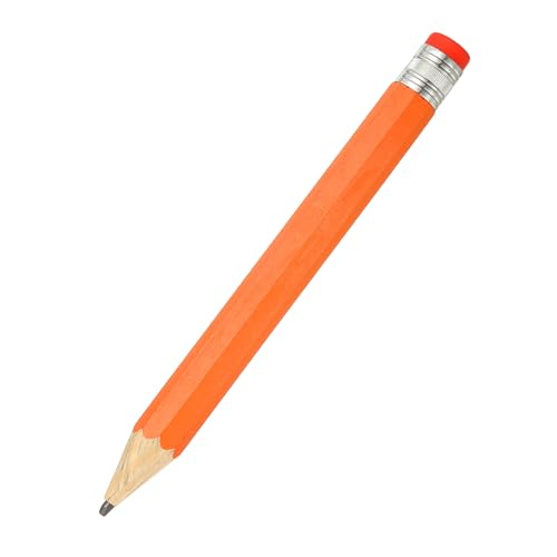 PATIKIL Großer Bleistift aus Holz, 34 cm, große Bleistift-Requisiten, große lustige Neuheit Bleistifte mit Kappe für Heimdekoration, Büro, Weihnachtsfeier, Orange von PATIKIL