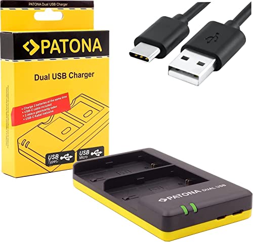 PATONA LP-E17 Akku Ladegerät 1939 (USB Dual LED) zu EOS RP R8 R50 R10 R100 77D 200D 250D 750D 760D 800D 850D M3 M5 M6 M6 II usw von PATONA