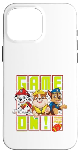 Hülle für iPhone 16 Pro Max Paw Patrol Fußballteam Paw Game On von PAW PATROL