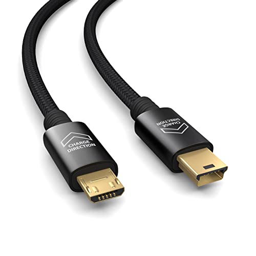 PAXO 0,3m OTG USB Verbindungskabel, MICRO-USB auf MINI USB Kabel, lädt USB MINI Geräte, Datenkabel, Ladekabel, USB 2.0, von PAXO