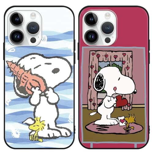 PBNDJVG 2 Stück Anime Handyhülle für Samsung Galaxy S9 Hülle 5.8", Schwarz Weich TPU Silikon Dünn Schutzhülle mit Cartoon Niedlich Muster, Karikatur Mode Bumper Cover Kratzfeste Case von PBNDJVG