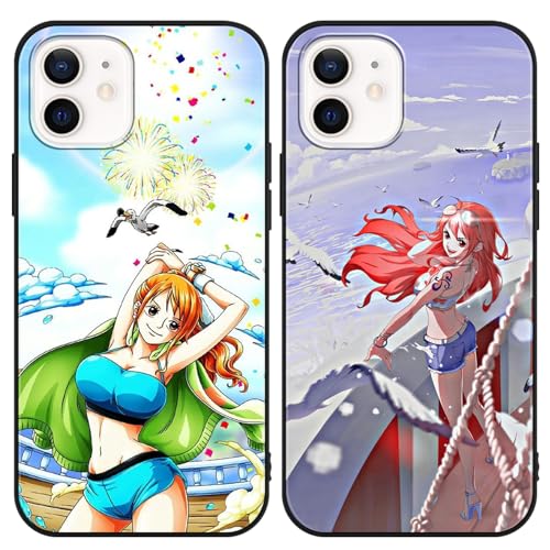 PBNDJVG 2 Stück Handyhülle für Xiaomi 15 Pro Hülle, Anime Nami mit Motiv Designs Manga Case Schutz Schutzhülle Stoßfest TPU Weich Ultra Dünn Cover -Schwarz7 von PBNDJVG