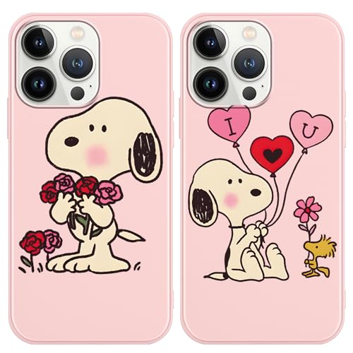 PBNDJVG 2 Stück Handyhülle für iPhone 12 Mini 5.4", Niedlich Anime Cartoon mit Weich TPU Silikon Aesthetic Muster Design Schutzhülle Kawaii Stoßfest Bumper Case, Flowers von PBNDJVG