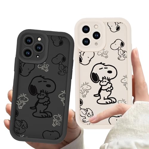 PBNDJVG [2 Stück Handyhülle für iPhone 15 Pro Max 6.7", Niedlich Anime mit Kawaii Cartoon Weich TPU Silikon Aesthetic Muster Design Schutzhülle Stoßfest Bumper Case, Bird von PBNDJVG