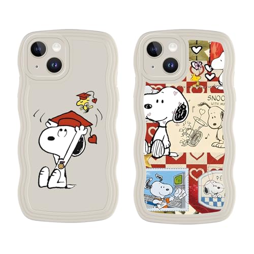 PBNDJVG 2 Stück Kawaii Karikatur Handyhülle für Samsung Galaxy S24 5G, Einzigartige Lustig Cartoon Anime Muster Schutzhülle Wellen Lockige Niedliche Weiche TPU Stoßfestes Case, Hat von PBNDJVG