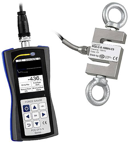 PCE Instruments PCE-DFG N 1K Kraftmessgerät Werksstandard (ohne Zertifikat) von PCE Instruments