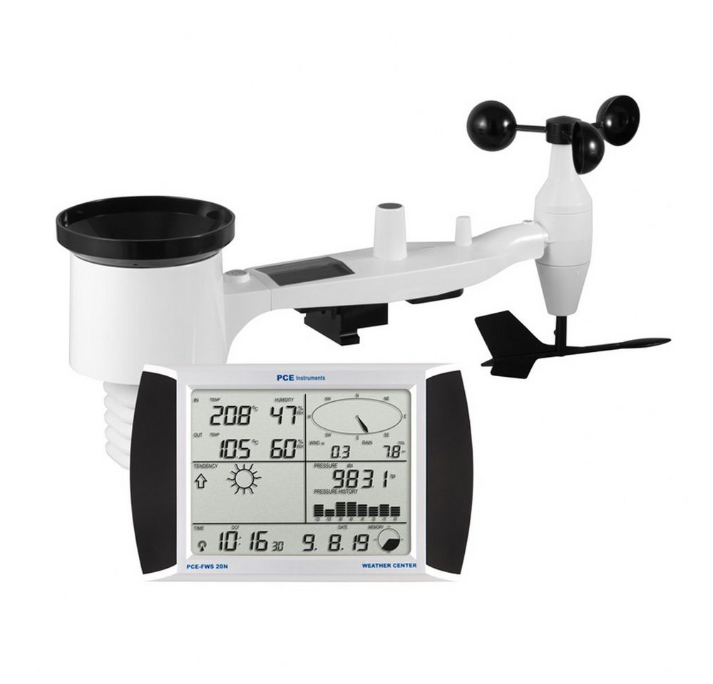 PCE Instruments Wetterstation mit Außensensor PCE-FWS 20N-2 für den Heimbereich Wetterstation PCE Instruments Wetterstation mit Außensensor PCE-FWS 20N-2 für den Heimbereich Wetterstation von PCE Instruments