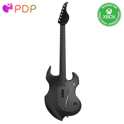 PDP Gaming RIFFMASTER Wireless Guitar Controller for Xbox Series X|S, Xbox One, & Windows 10/11 PC, Black von PDP