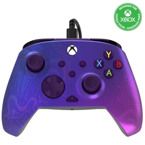 PDP REMATCH XBOX verkabelt Controller lila Fade für XBOX Series X|S, XBOX One, Offiziell Lizenziert von PDP