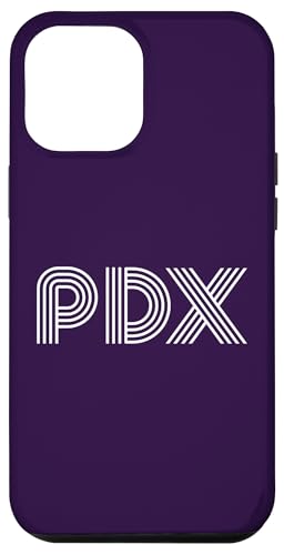 Hülle für iPhone 12 Pro Max PDX von PDX Portland Oregon Retro Linear Designs