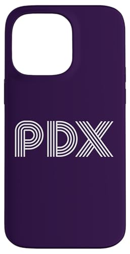 Hülle für iPhone 14 Pro Max PDX von PDX Portland Oregon Retro Linear Designs