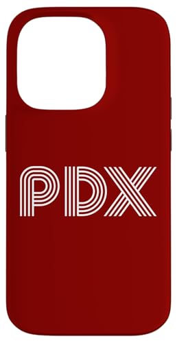 Hülle für iPhone 14 Pro PDX von PDX Portland Oregon Retro Linear Designs