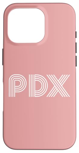 Hülle für iPhone 16 Pro PDX von PDX Portland Oregon Retro Linear Designs