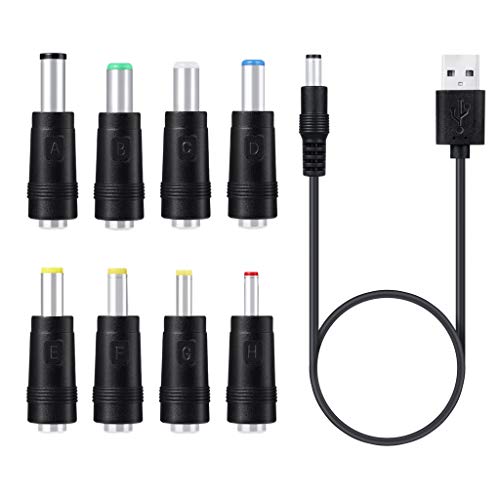 PEILINZE 5V USB Zu Für 5 5x2 1mm 3 5mm 4 0mm 4 8mm 6 4mm 5 5x2 5mm 6 3mm Stecker Ladekabel Für Lüfter Lautsprecher Router LED von PEILINZE