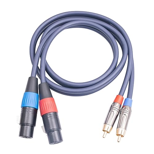 PEILINZE Doppel Zu 2XLR Kabel 2XLR Buchse Zu Doppel Stecker Kabel 2XLR Buchse Zu 2 Stecker HiFi Kabel Draht Für Verstärker von PEILINZE