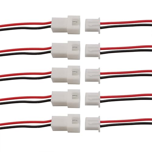PENGLIN 40 Stück JST XH2.54mm 2 Pin Stecker und Buchse Anschluss mit Draht Kabel 100mm,2 Poliger Männlich und Weiblich Adapter PENGLIN 40 Stück JST XH2.54mm 2 Pin Stecker und Buchse Anschluss mit Draht Kabel 100mm,2 Poliger Männlich und Weiblich Adapter von PENGLIN