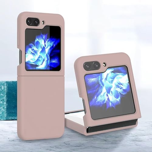 Flip-Case-Abdeckung Kompatibel mit Samsung Galaxy Z Flip 5 Hülle, schlanke Flüssigsilikonhülle, 3-lagige, vollständig abgedeckte Schutzhülle aus weichem Gel-Gummi mit kratzfestem, weichem Mikrofaserfu von PENGLIPING