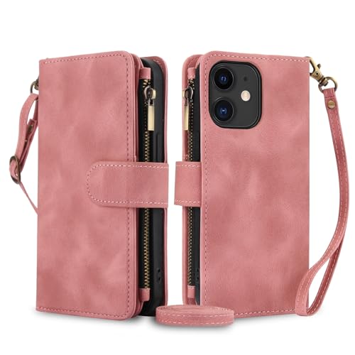 Flip-Case-Abdeckung Kompatibel mit iPhone 11 Pro Max Hülle, Standfunktion, magnetische Brieftasche, Lederbrieftasche, Klapphülle mit 9 Kartenfächern, geeignet Compatible with iPhone 11 Pro Max Handyhü von PENGLIPING