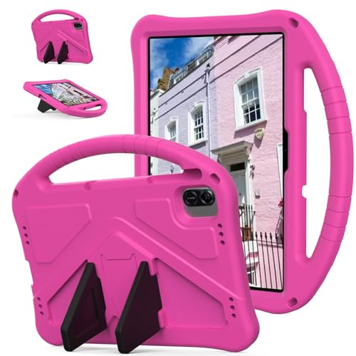 Tablet-Taschen-Hülle Leichte, stoßfeste, kinderfreundliche Hülle, kompatibel mit Infinix Xpad 11 Zoll Schutzhülle für Tablet-PC(Rose RED) von PENGLIPING