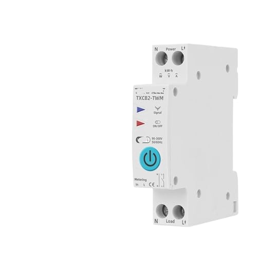 Leistungsschalter Leistungsmessung Energiezähler KWh 1P 63A Zeitschaltuhr Spannung Strom Schutz(20ATXCB2-TWM metering) von PEOTBDET