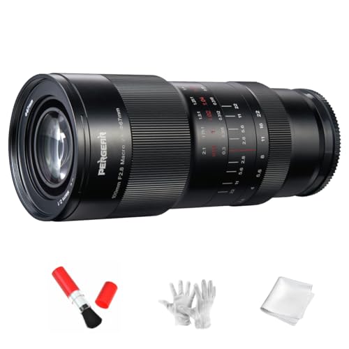 PERGEAR 100mm F2.8 Makro 2X Vollformat-Objektiv mit Manueller Fokussierung, Internes Fokusdesign, 13 Blendenlamellen, Kompatibel mit Spiegellosen L-Mount-Kameras T TL TL2 CL, DC-S1H DC-S1R von PERGEAR