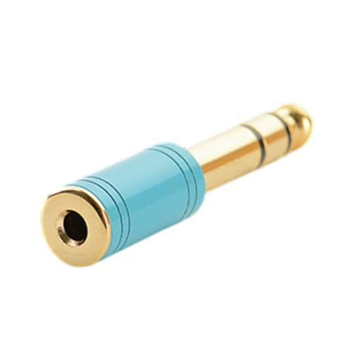 Stereo-Adapter-Konverter für Kopfhörer, 6,35 mm Stereo-Stecker auf 3,5 mm Stereo, 3 Stück 1/4 Zoll auf 3,5 mm und Video von PEVive