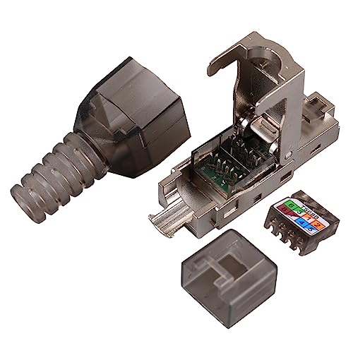 PHENOFICE Ethernet-Netzwerkkabel-Crimpbuchse Modulare Stecker Crimpverbinder Cat8-Stecker Ethernet-Kabel-Endcrimp Durchgangsverbinder fernsehkasten laptip Cat8- Cat-8-Anschlüsse Abs von PHENOFICE