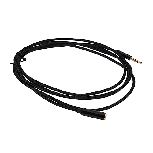 PHENOFICE Verlängerungskabel Headset-Mikrofon Kopfhörer-Splitter Over-Ear-Ohrhörer mit Kabel Headset-Splitter Hochleistungs-Audiokabel black-ish blackh d d black ösch noir swor gehäuse von PHENOFICE