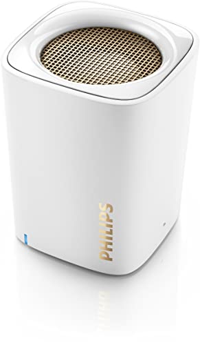 PHILIPS BT100W portabler Bluetooth-Lautsprecher (2 Watt, Mikrofon) weiß von PHILIPS