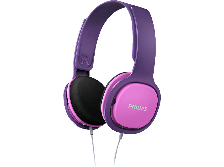 PHILIPS SHK2000PK/00, On-ear Kopfhörer Pink/lila von PHILIPS