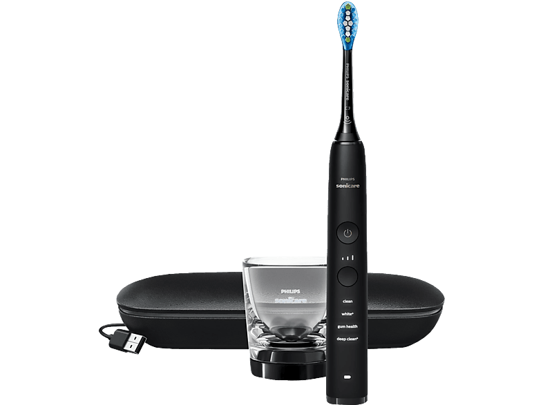 PHILIPS Sonicare HX9911/09 DiamondClean 9000 Elektrische Zahnbürste Schwarz, Reinigungstechnologie: Schalltechnologie von PHILIPS