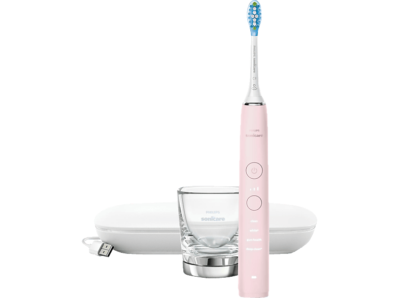 PHILIPS Sonicare HX9911/29 DiamondClean 9000 Elektrische Zahnbürste Rosa, Reinigungstechnologie: Schalltechnologie von PHILIPS