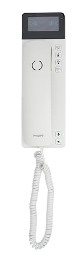 Philips Kabelgebundenes Telefon M110W/38 - Telefondesign Scala mit LCD Display - Speichern Sie bis zu 25 Namen in Ihrem Telefonbuch - Geeignet für Hörgeräte - Weiß von PHILIPS