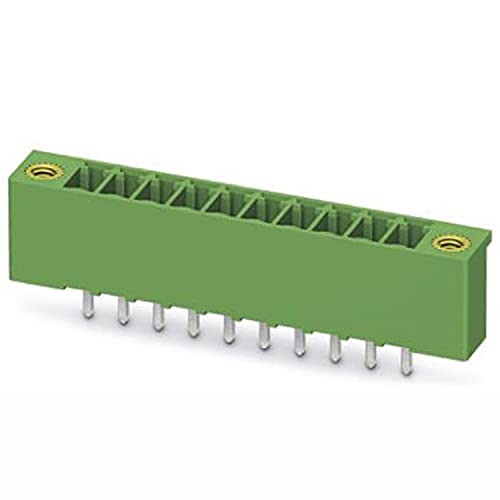 PHOENIX CONTACT MCV 1,5/11-GF-3,81-LR Leiterplattensteckverbinder, 1.5 mm² Nennquerschnitt, 11 Anschlüsse, MCV 1,5/..-GF-LR Artikelfamilie, 3.81 mm Rastermaß, Grün, 50 Stück von PHOENIX CONTACT
