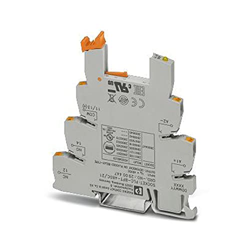 PHOENIX CONTACT PLC-BPT-48DC/21 PLC-Grundklemme mit Push-in-Anschluss, Ohne Relais Oder Solid State Relaisbestückung, 48V DC Eingangsnennspannung, 6.2mm Breite, 10 Stück von PHOENIX CONTACT