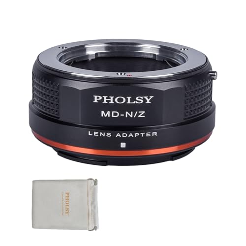 PHOLSY Manueller Objektivadapter: Kompatibel mit Minolta Rokkor MD (MC/SR) Objektiv und Nikon Z Kameragehäuse von PHOLSY