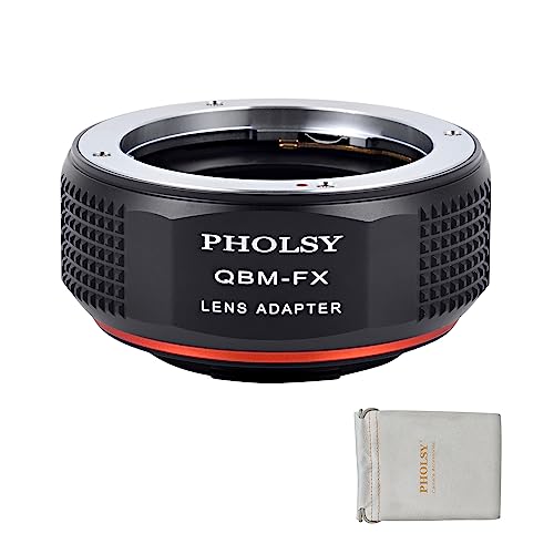PHOLSY Objektivadapter Kompatibel mit Rollei SL35 (QBM) Rolleinar Objektiv und FX Mount Kameragehäuse Kompatibel mit Fujifilm X-H2S, X-Pro3, X-T5, X-T4, X-S20, X-S10, X-T30II, X-E4 usw. QBM auf FX von PHOLSY