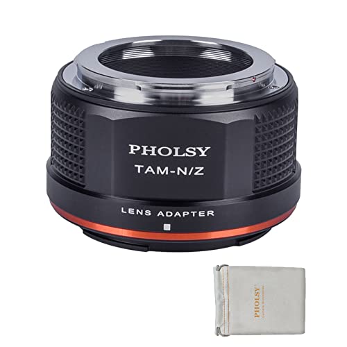 PHOLSY Objektivadapter Kompatibel mit Tamron ADAPTALL-2 Objektiv und Nikon Z Mount Kameragehäuse Kompatibel mit Nikon Z fc, Z30, Z9, Z8, Z6, Z7, Z5, Z50 (Hinweis: Passt Nicht für Z6 II und Z7 II) von PHOLSY