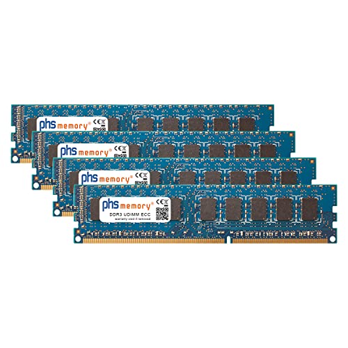 PHS-memory 16GB (4x4GB) Kit RAM Speicher passend für Oracle Sun 1022G-NTF DDR3 UDIMM ECC 1600MHz PC3-12800E von PHS-memory