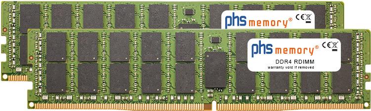 PHS-memory 256GB (2x128GB) Kit RAM Speicher kompatibel mit Dell Precision 5820 Tower (Intel Xeon CPU W-21xx) DDR4 RDIMM 3DS 2933MHz PC4-23400-R (SP521089) von PHS-memory