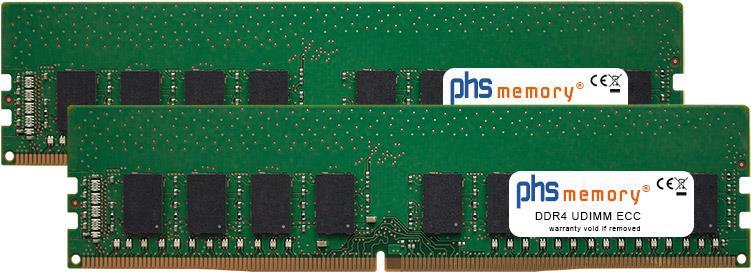 PHS-memory 32GB (2x16GB) Kit RAM Speicher für QNAP TS-983XU DDR4 UDIMM ECC 2400MHz (SP285465) von PHS-memory