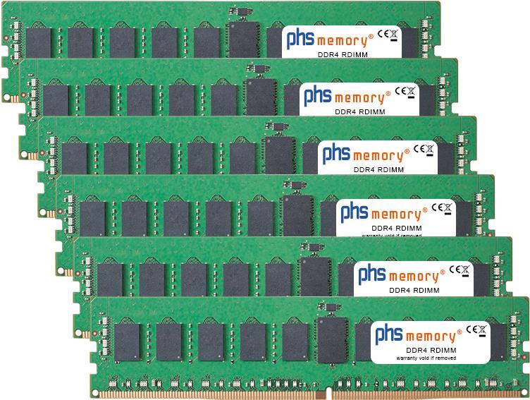 PHS-memory 96GB (6x16GB) Kit RAM Speicher für Apple MacPro7,1 (24-Core + 28-Core CPU) DDR4 RDIMM 2933MHz PC4-23400-R (SP336446) von PHS-memory