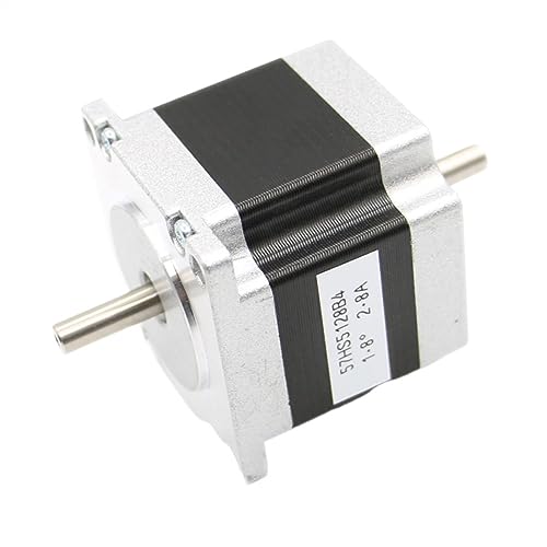 Nema23 Doppelwellen-Schrittmotor, 1,1 Nm, 2,8 A, 6,35 mm, Doppelwelle, 157 oz-in, 57 x 51 mm, Schrittmotor for 3D-Drucker oder CNC-Maschine - Getriebe von PHYTOTREE