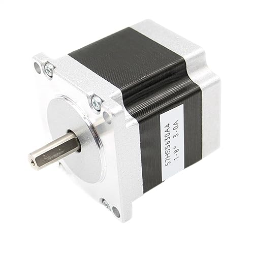 Schrittmotor 57x56 D=8mm NEMA23 4 Drähte 3A 1,26 Nm Schrittmotor 180Oz-in NEMA 23 for CNC-Gravierfräsmaschine 3D-Drucker - Getriebe(8mm) von PHYTOTREE